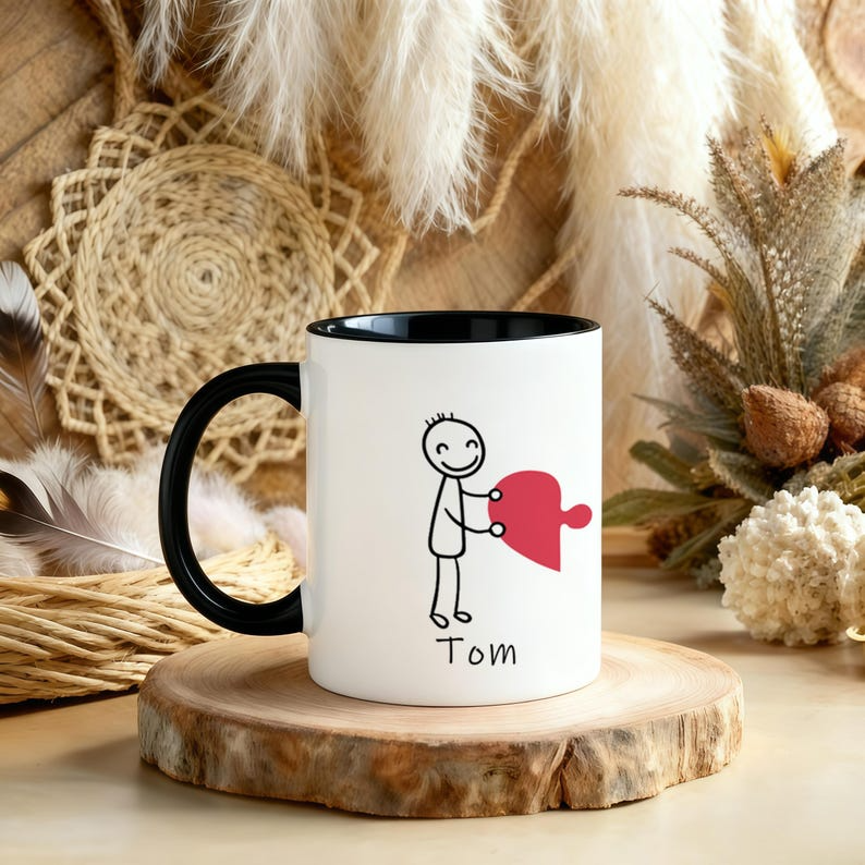 Personalized Couple Coffee Mugs – Romantic & Funny Custom Gift for Boyfriend or Girlfriend