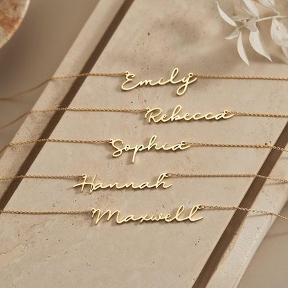 Personalized Dainty Minimalist Name Necklace – Elegant Jewelry Gift For Girlfriend, Wife
