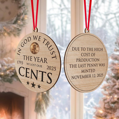 The Year We Lost Our Cents Ornament – A Nostalgic American Monetary Milestone