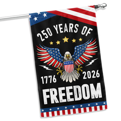 America Semiquincentennial 250 Years of Freedom 250th Anniversary Flag