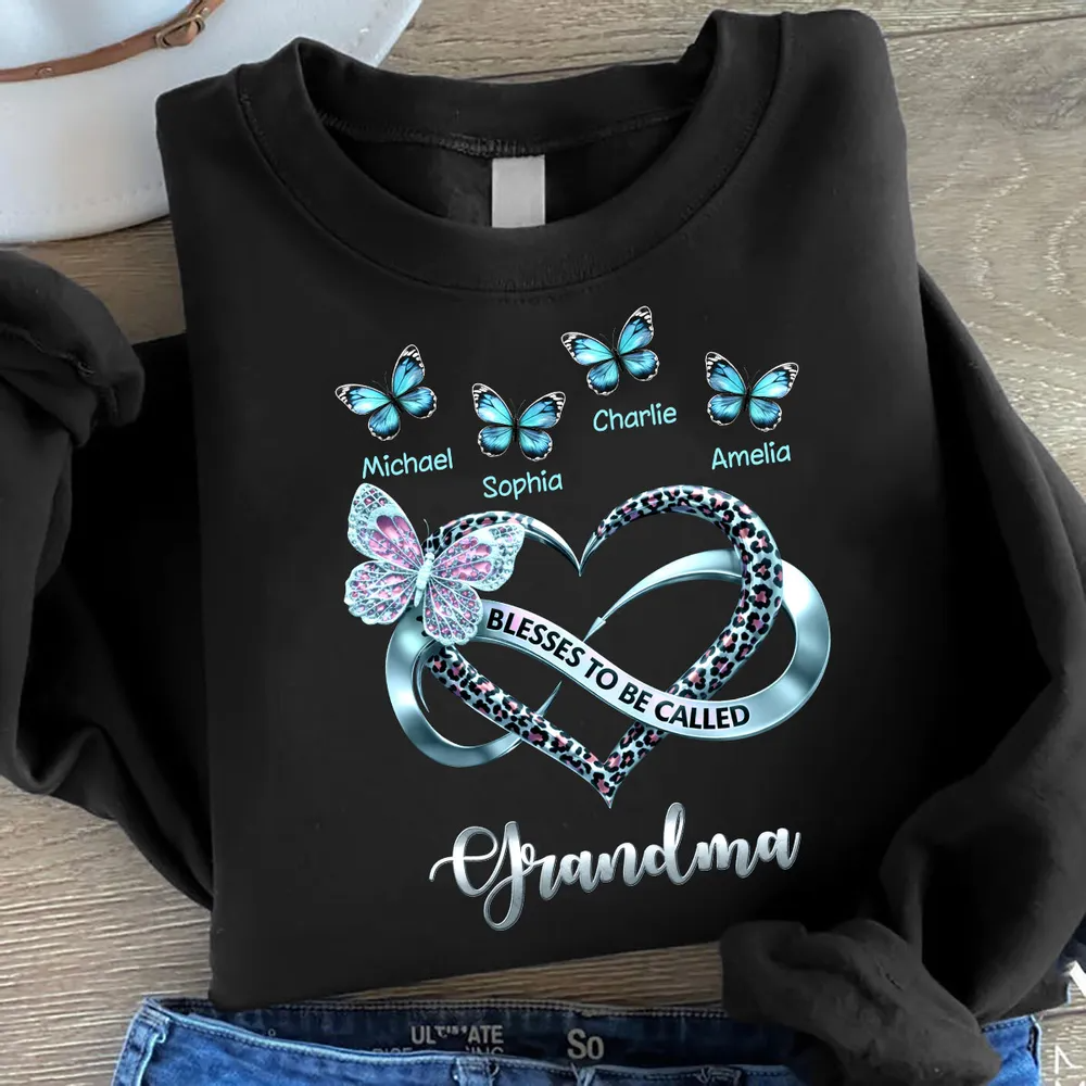 Blessed To Be Called Grandma - Personalized Shirt - Heartfelt Mother's Day Gift for Grandma