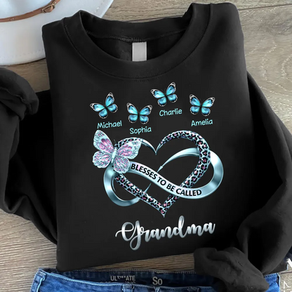 Blessed To Be Called Grandma - Personalized Shirt - Heartfelt Mother's Day Gift for Grandma