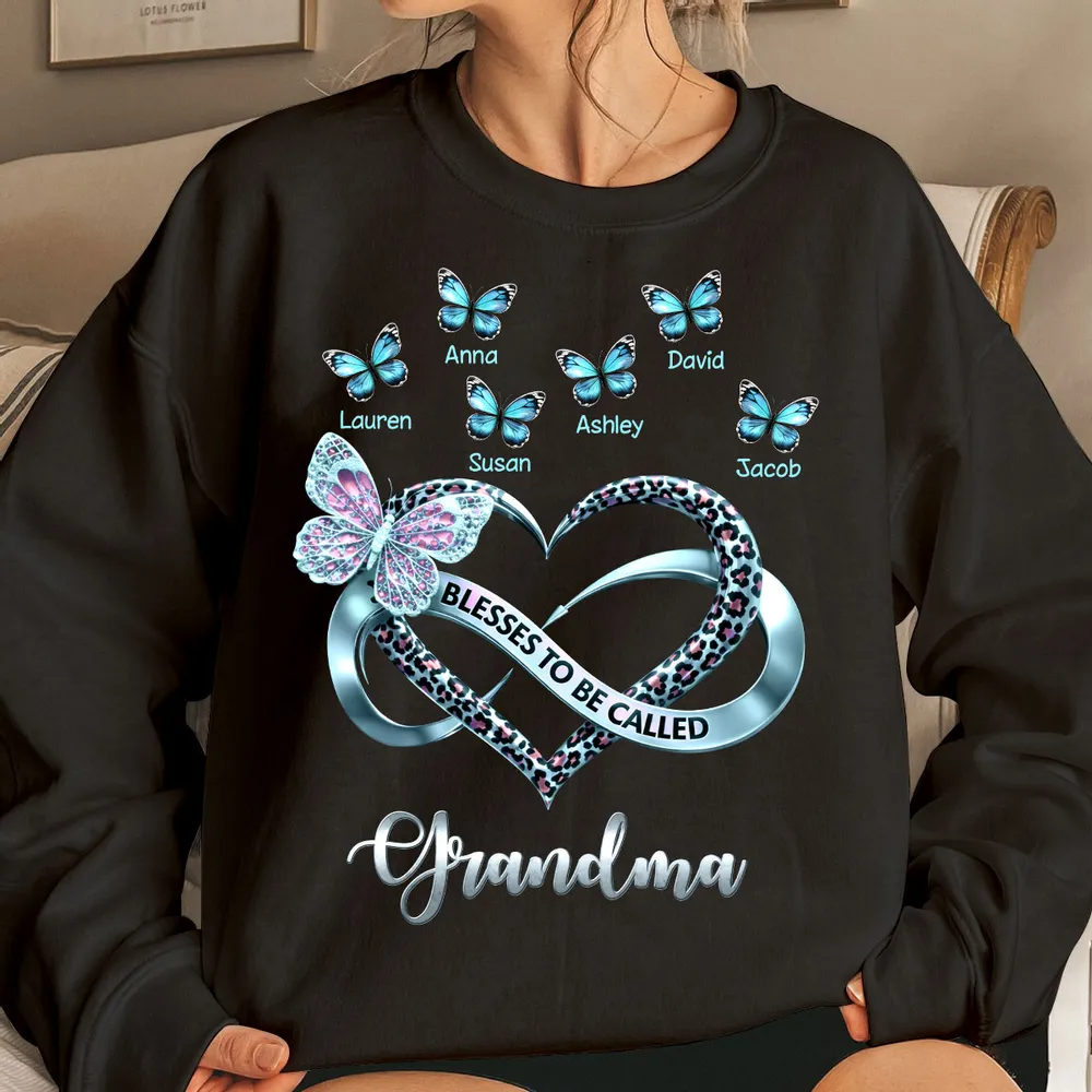 Blessed To Be Called Grandma - Personalized Shirt - Heartfelt Mother's Day Gift for Grandma