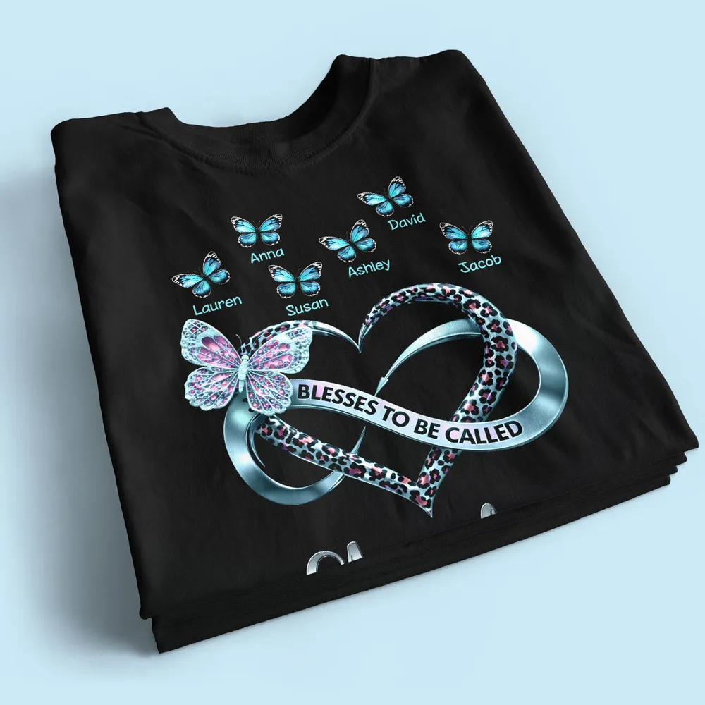 Blessed To Be Called Grandma - Personalized Shirt - Heartfelt Mother's Day Gift for Grandma
