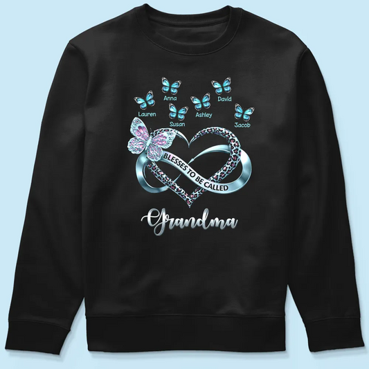 Blessed To Be Called Grandma - Personalized Shirt - Heartfelt Mother's Day Gift for Grandma