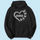 Grandma Lace Pattern Butterflies Heart - Personalized Hoodie - Gift For Grandma, Mom