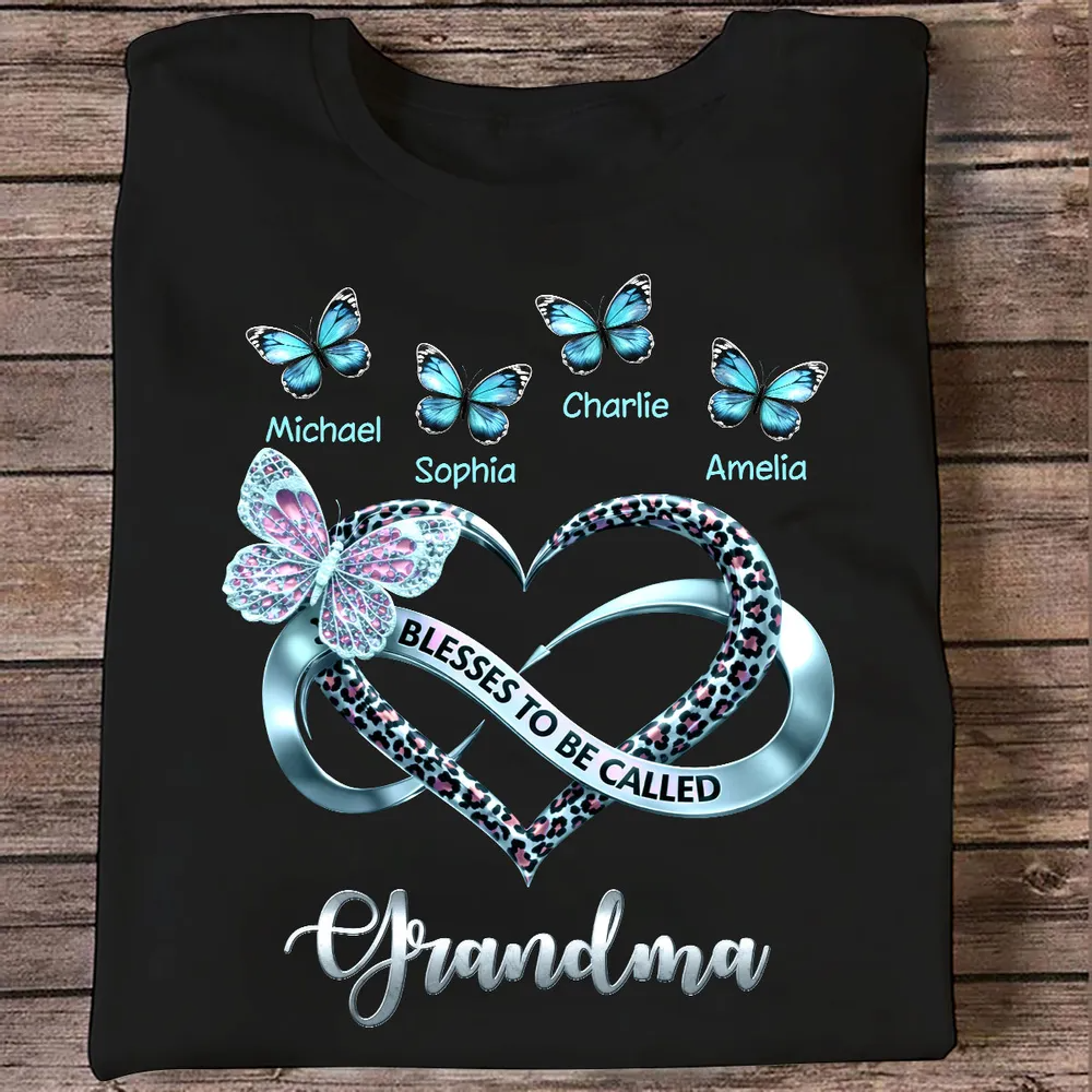 Blessed To Be Called Grandma - Personalized Shirt - Heartfelt Mother's Day Gift for Grandma