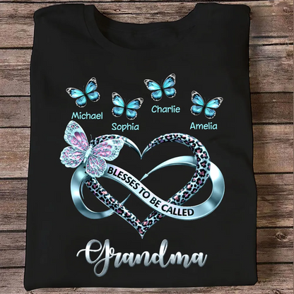 Blessed To Be Called Grandma - Personalized Shirt - Heartfelt Mother's Day Gift for Grandma