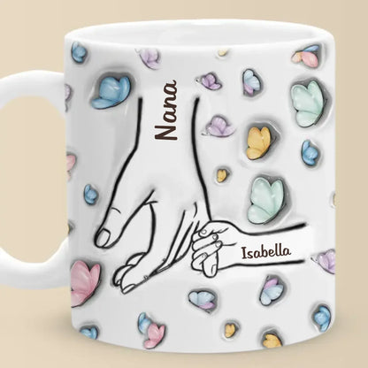 Grandma Makes Life Sweeter - Family Personalized Custom 3D Inflated Effect Printed Mug - Mother's Day, Gift For Mom, Grandma