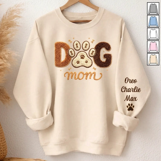 Custom Unisex Sweater With Design On Sleeve - Personalized Birthday Gifts For Dog Cat Lovers, Dog Dad And Mom, Cat Owners - Pets Are My Family