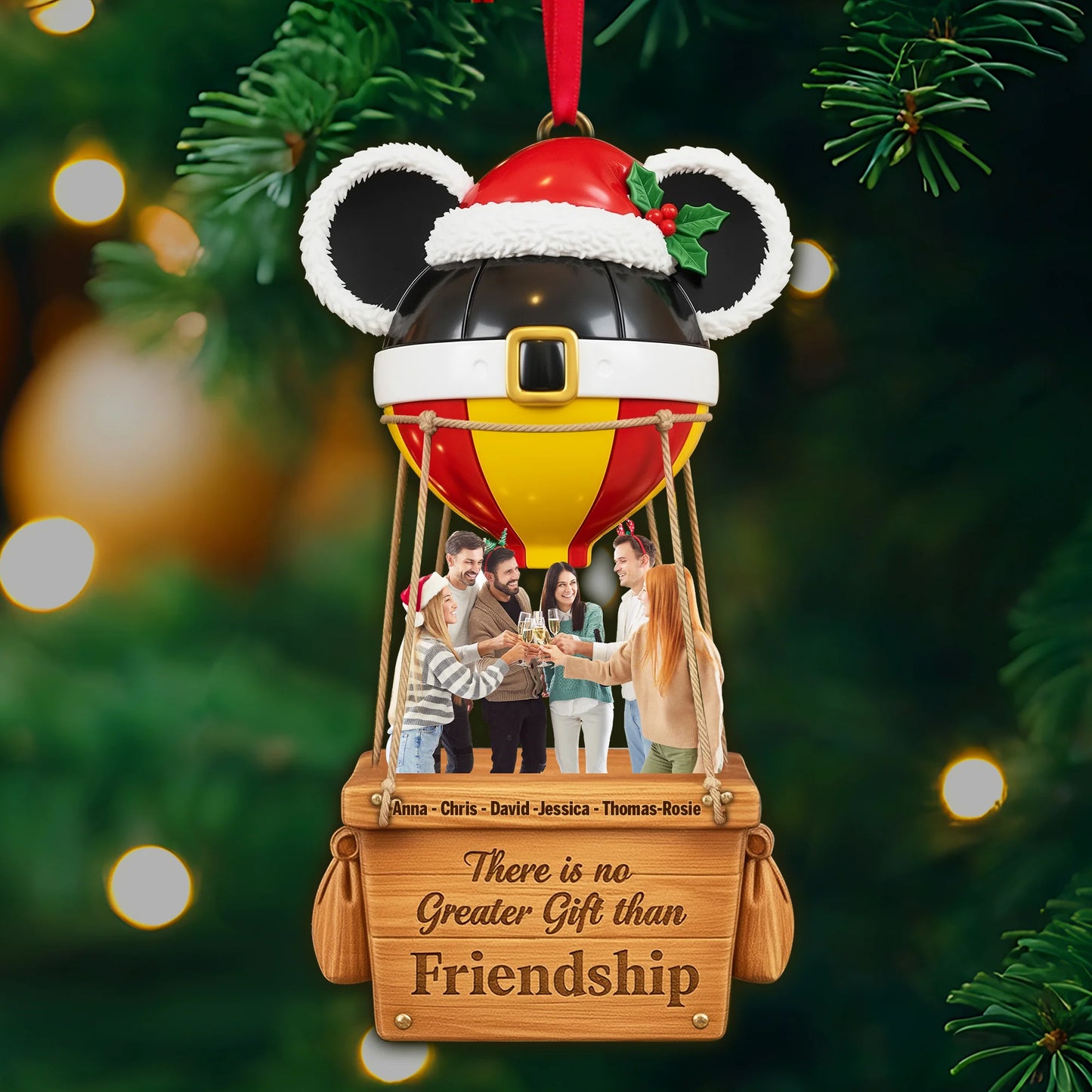 Greatest Friendship Custom Photo Ornament - Personalized Christmas Gifts For Friends