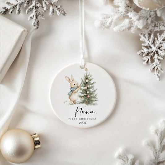 Baby Boy First Christmas Ornament, Personalized Baby Christmas Ornament, Custom Baby Boy Ornament, Baby's First Christmas, Baby Ornament