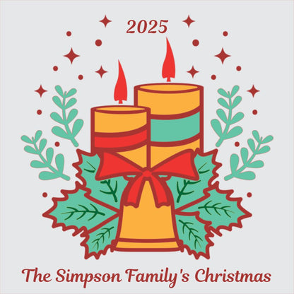 3D Layered Papercut Christmas Candle Framed Picture - Perfect Holiday Home Décor & Family Gift