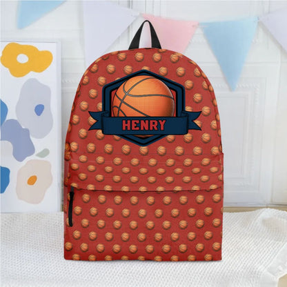 Football, Baseball , Sport Custom Name - Personalized Kid Backpack