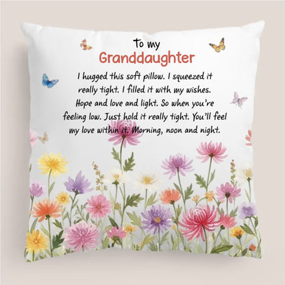 Personalized To My Sweetie Pillow - Birth Month Flower Gift For Granddaughter, Daughter