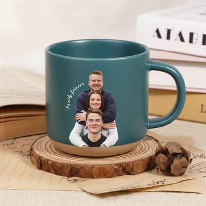 Personalized Digital Painting Portrait Pottery Mug –  A Heartfelt Gift for Couples & Family