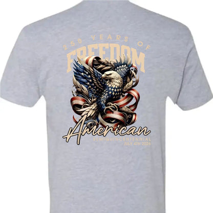 250 Years Of Freedome America Back Premium Tee