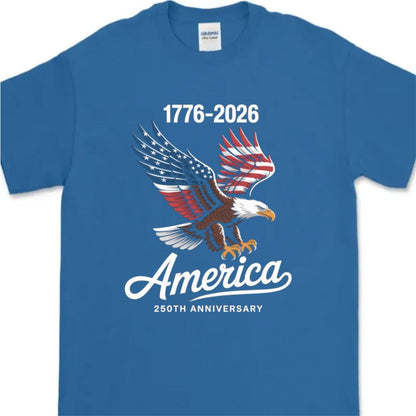 Celebrate 250 Years of America USA Anniversary 1776-2026 Dark Basic Tee