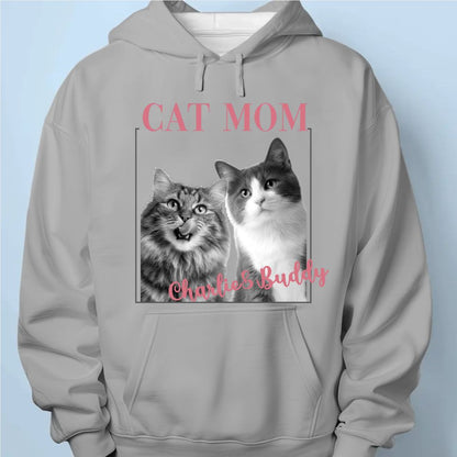 Custom Photo Unisex Hoodie - Personalized Birthday Gifts For Dog Cat Lovers, Dog Dad And Mom, Cat Owners - Proud Cat Mom Energy