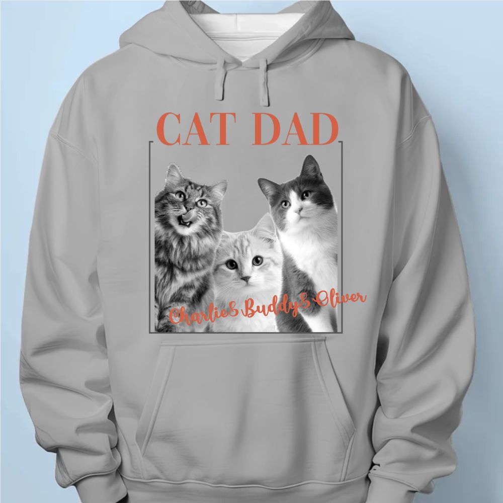 Custom Photo Unisex Hoodie - Personalized Birthday Gifts For Dog Cat Lovers, Dog Dad And Mom, Cat Owners - Proud Cat Mom Energy