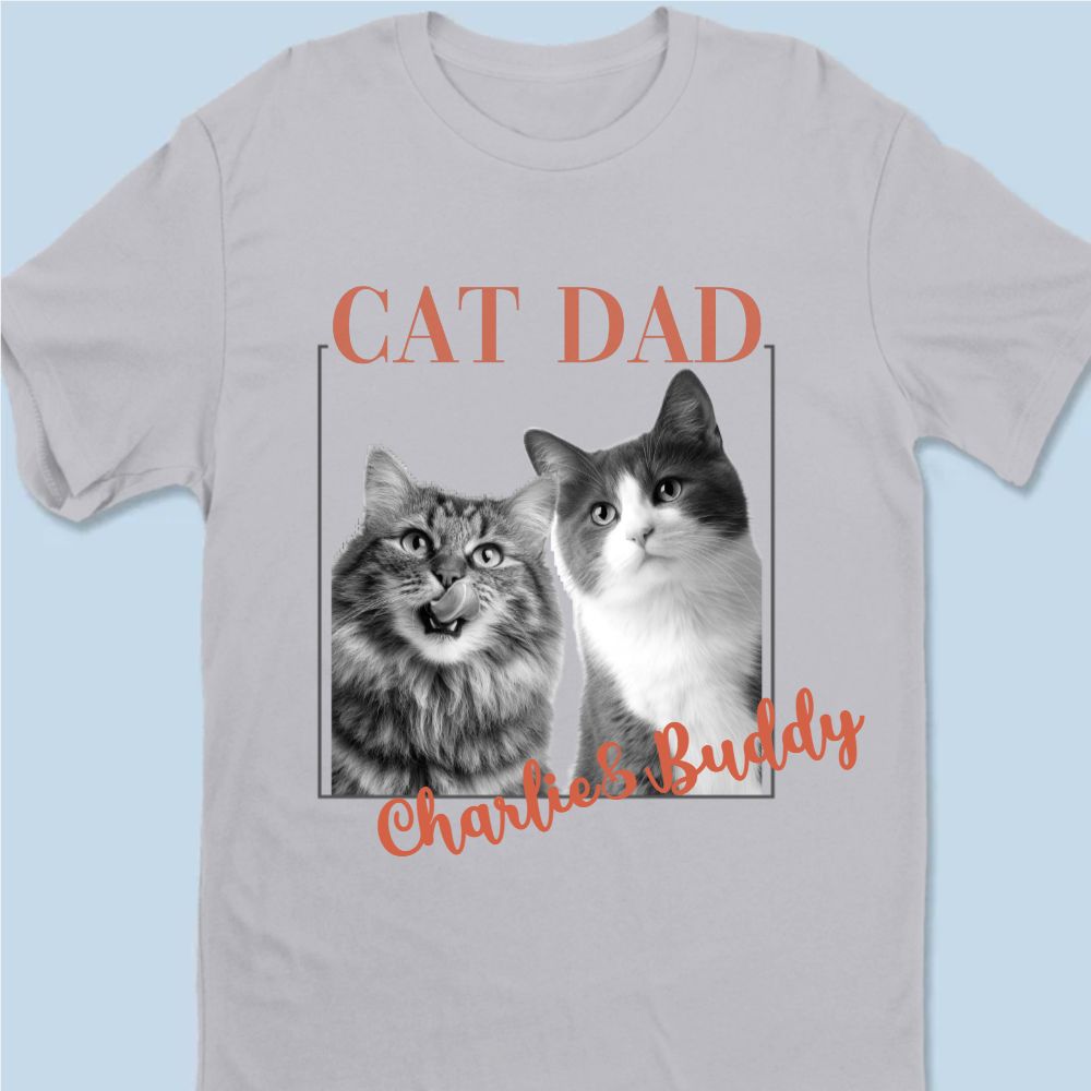 Custom Unisex T-shirt, Premium T-shirt- Personalized Birthday Gifts For Dog Cat Lovers, Dog Dad And Mom, Cat Owners - Proud Cat Mom Energy
