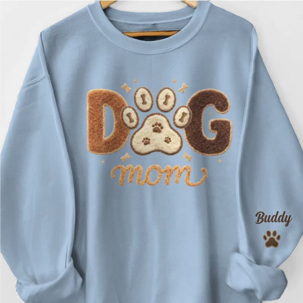 Custom Unisex Sweater With Design On Sleeve - Personalized Birthday Gifts For Dog Cat Lovers, Dog Dad And Mom, Cat Owners - Pets Are My Family