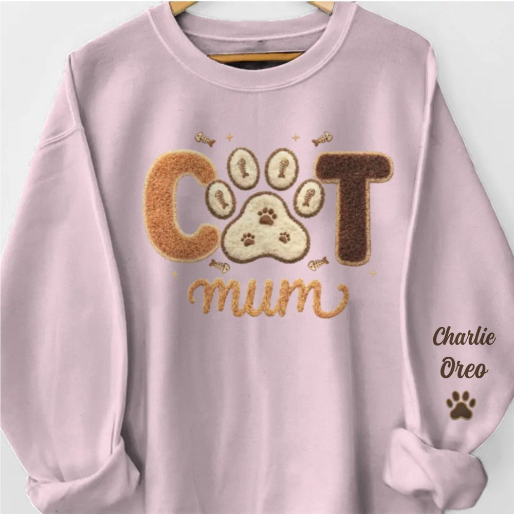 Custom Unisex Sweater With Design On Sleeve - Personalized Birthday Gifts For Dog Cat Lovers, Dog Dad And Mom, Cat Owners - Pets Are My Family