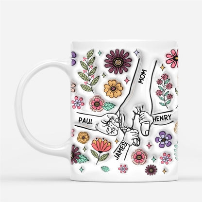 [3D Printing Effect] Personalised Holding Grandma's Hand Mug