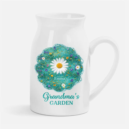Grandma’s Garden - Personalized Ceramic Flower Vase