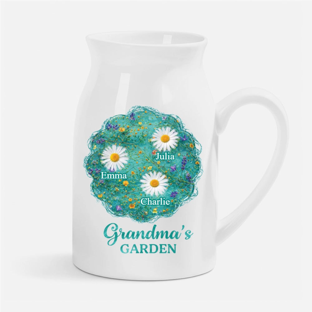 Grandma’s Garden - Personalized Ceramic Flower Vase
