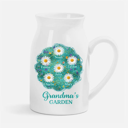 Grandma’s Garden - Personalized Ceramic Flower Vase