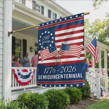 America 250th Anniversary Semiquincentennial Decorative Flag