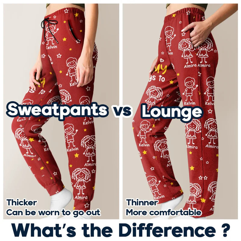 This Grandpa Dad Belongs To Kids Pet - Personalized Pajama Pants