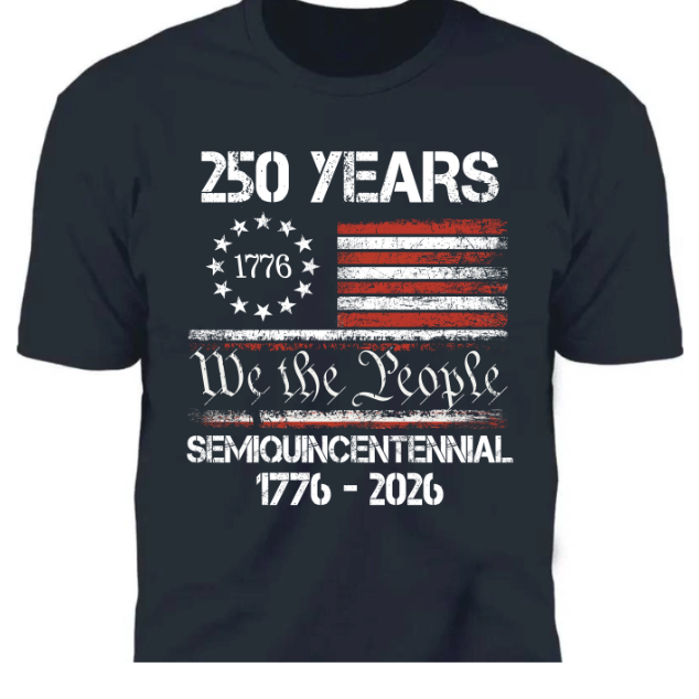 America’s 250th Anniversary United States Semiquincentennial Dark Premium Tee