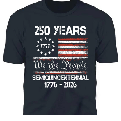 America’s 250th Anniversary United States Semiquincentennial Dark Premium Tee