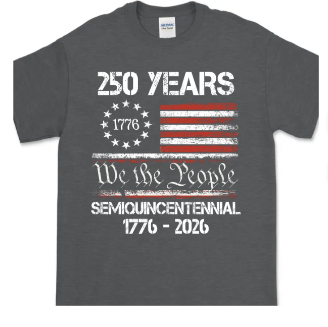 America’s 250th Anniversary United States Semiquincentennial Dark Basic Tee