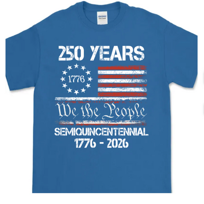 America’s 250th Anniversary United States Semiquincentennial Dark Basic Tee