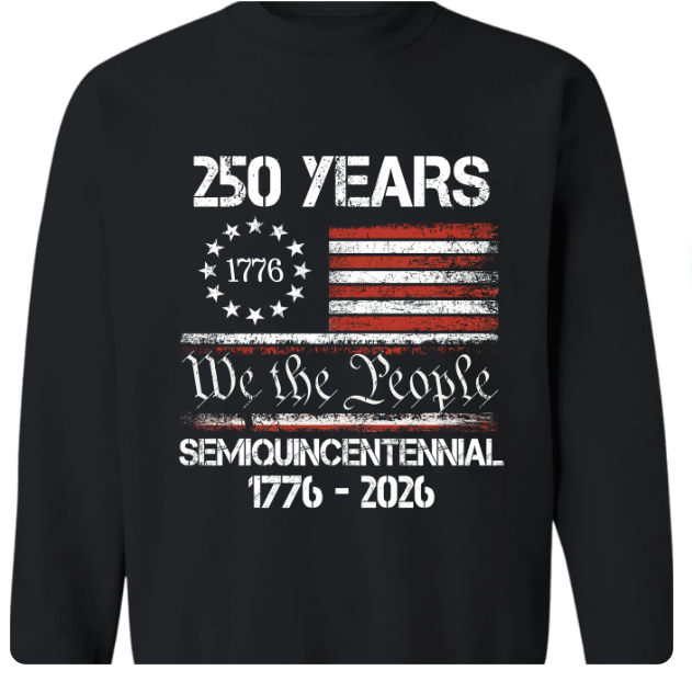 America’s 250th Anniversary United States Semiquincentennial Dark Sweatshirt