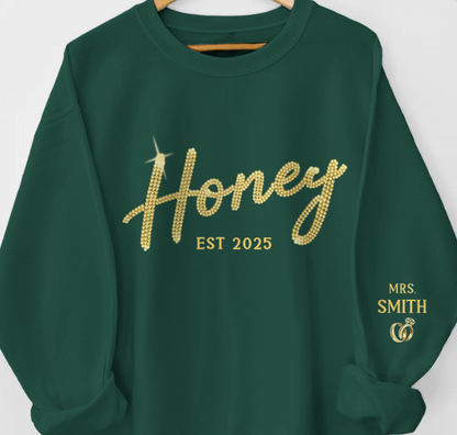 Custom Unisex Sweatshirt With Design On Sleeve - Personalized Anniversary Wedding Gifts For Husband And Wife, Him And Her - You Make Life Feel Kinder