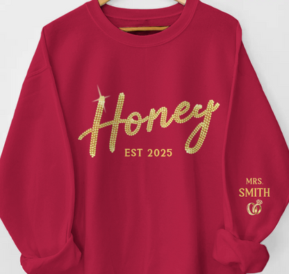 Custom Unisex Sweatshirt With Design On Sleeve - Personalized Anniversary Wedding Gifts For Husband And Wife, Him And Her - You Make Life Feel Kinder