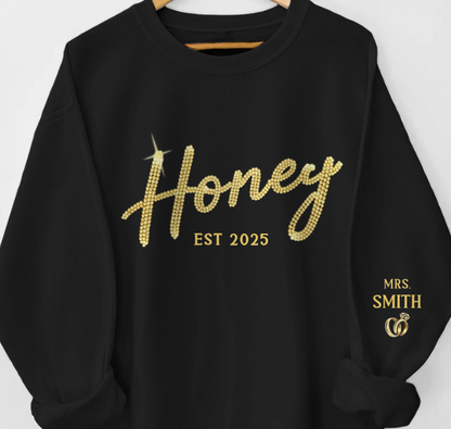 Custom Unisex Sweatshirt With Design On Sleeve - Personalized Anniversary Wedding Gifts For Husband And Wife, Him And Her - You Make Life Feel Kinder