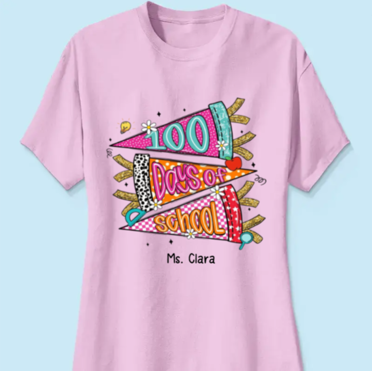 One Hundred Days Later 100 Days Of School Celebration - Personalized Women Tee