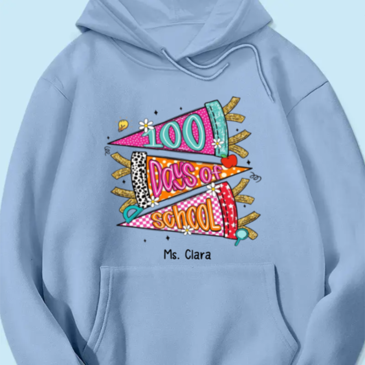 One Hundred Days Later 100 Days Of School Celebration - Personalized Hoodie