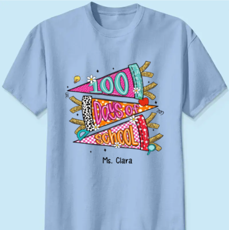 One Hundred Days Later 100 Days Of School Celebration - Personalized Classic Tee