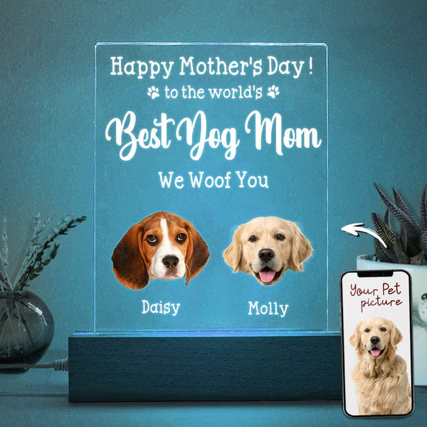 Custom Acrylic Photo Night Light with Face Cutout – Unique Personalized Gift