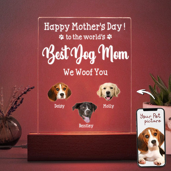 Custom Acrylic Photo Night Light with Face Cutout – Unique Personalized Gift