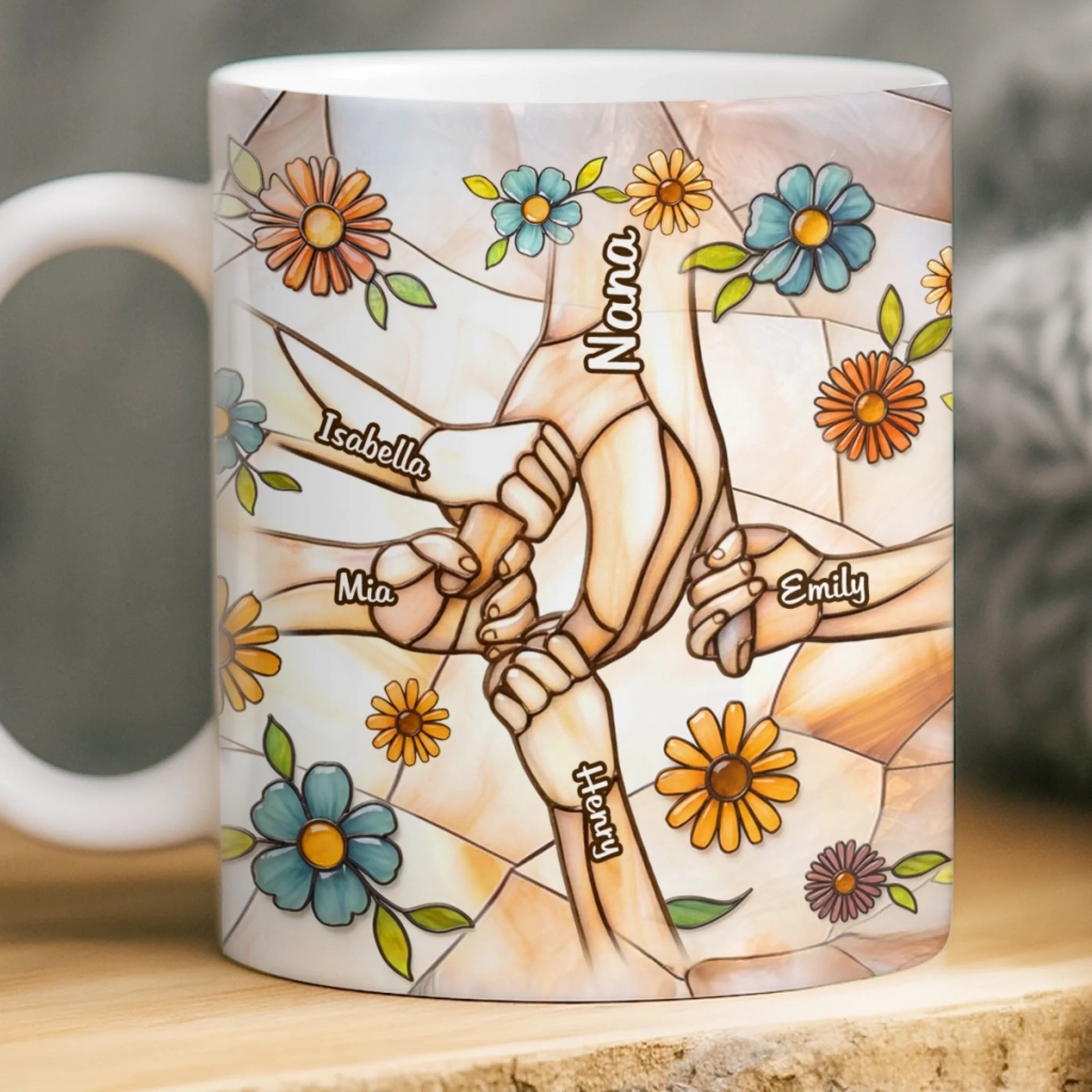 Custom 3D Inflated Effect Printed Mug - Personalized Mother's Day Gifts For Mom, Grandma - Sparkle Every Day