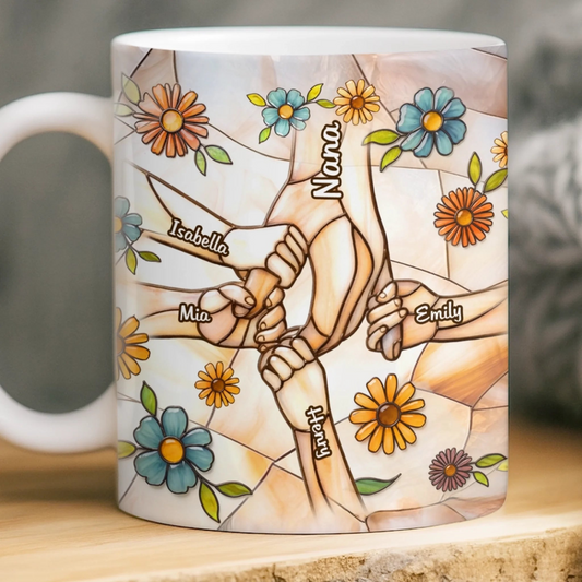 Custom 3D Inflated Effect Printed Mug - Personalized Mother's Day Gifts For Mom, Grandma - Sparkle Every Day
