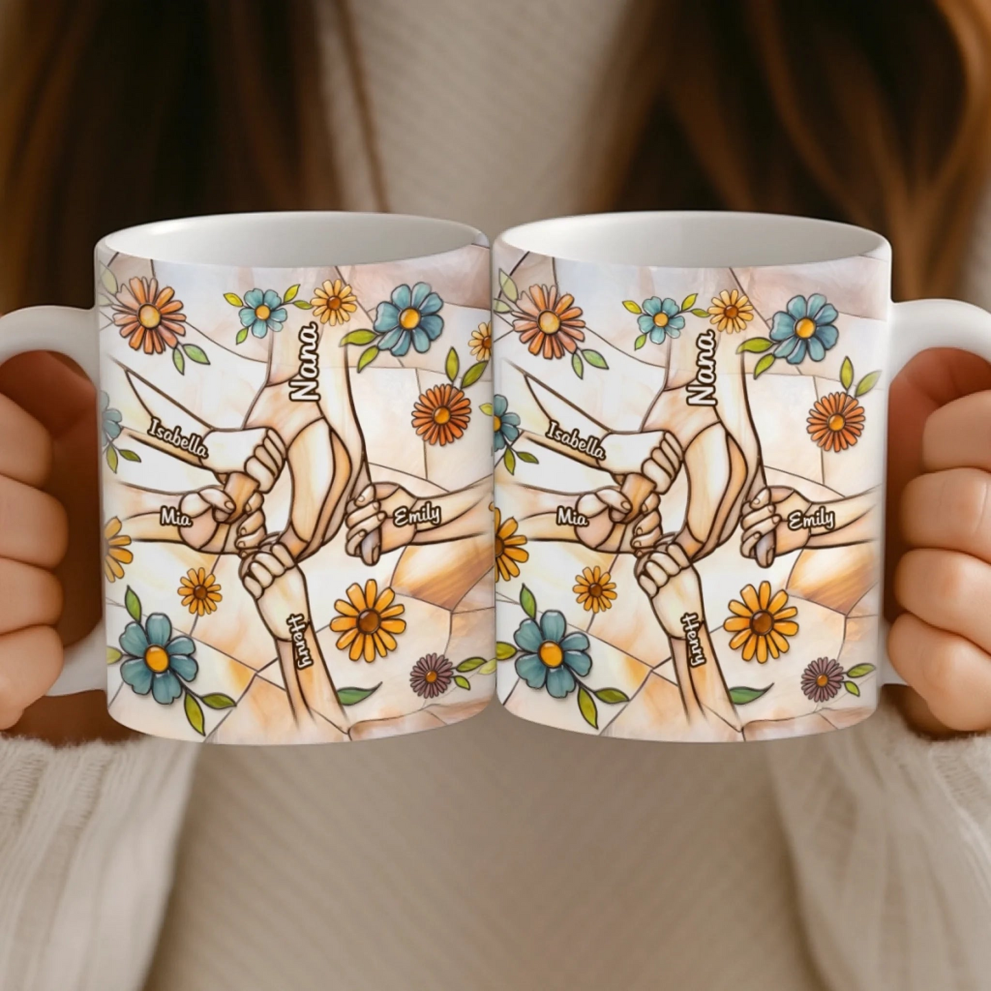 Custom 3D Inflated Effect Printed Mug - Personalized Mother's Day Gifts For Mom, Grandma - Sparkle Every Day