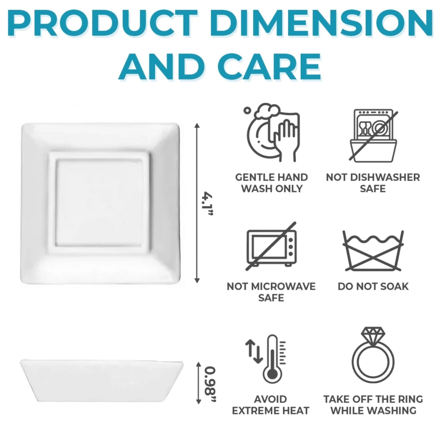 Custom Photo Full-Print Jewelry Dish - Personalized Baby Shower, Gender Reveal Gifts For New Moms, New Parents - New Mom New Journey